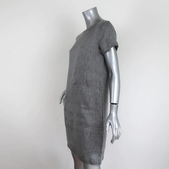Theory Structured Dress in Linen Twill - Picture 8 of 9